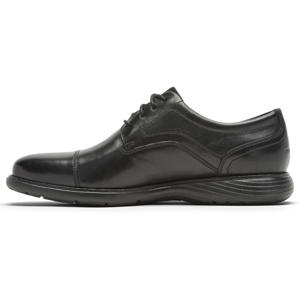 Rockport Oxfords Herre Svart - Garett Cap Toe - WRHD24635